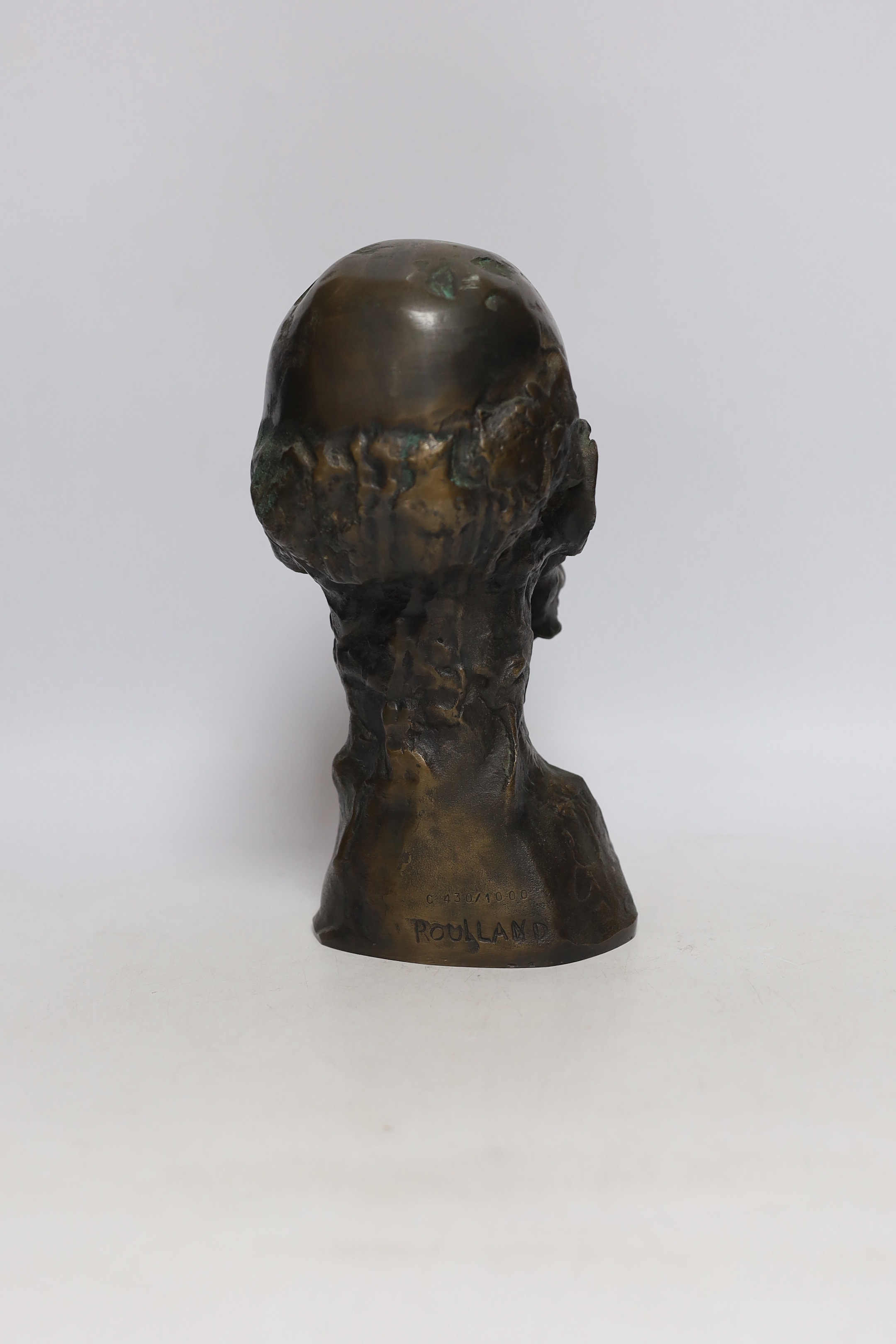 Jean Roulland (1931-2021), a bronze bust of Hippocrate, numbered 400/1000